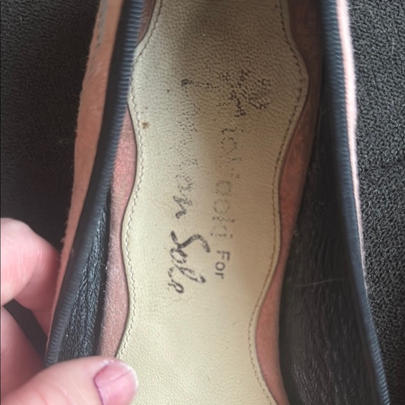 Pink Embroidered Ballet Flats - Picture 2 of 3